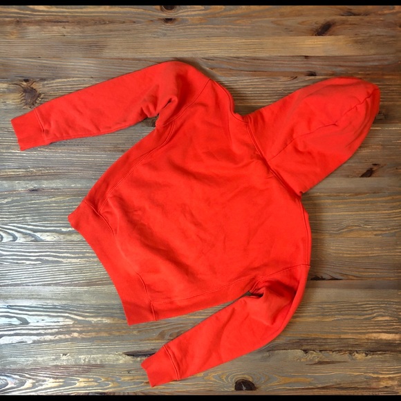 Champion Orange-Red Hoodie Sweatshirt From UO - Picture 5 of 5